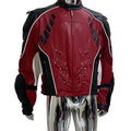 Mauroicardi Autumn Winter Cool Short Patchwork Pu Leather Racer Jacket Men Shoulder Pads Rivet Runway European Fashion Clothes