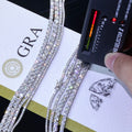 ESKEEM Moissanite Tennis Chain Necklace 925 Silver Iced Out VVS Pass Diamond Tester 2/3/4/5mm Tennis Chain Fine Jewelry