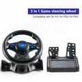 Vibrating USB Steering Wheel for Multi Platform Gaming Compatible with For Switch For xbox 360 For PS4 and More