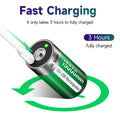 PALO 1-6PCS 1.5V D Size 15000mWh Lithium Rechargeable Battery D Type USB Li-ion Batteries LR20 Battery with Type C USB Cable