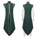 Mens  Medieval Viking Vest Long Vest Renaissance Sleeveless Jacket Knight Surcoat With Buttons Halloween Carnival Party Uniform
