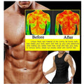 1pcs Men's Shapewear Coated Silver Vest Exercise slimming corset Compression Sweat Reducing Fat Sauna Tops Men Waist Trainer
