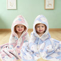 Cartoon Animal Baby Bath Towel, Soft Newborn Hooded Bath Towel, Small Blanket, Toddler Bathrobe, Warm Wrap Towel, Suitable for Both Boys and Girls