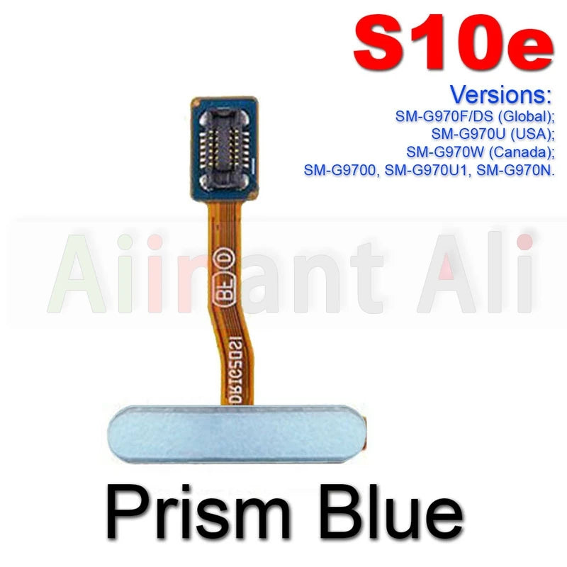 Side / Back Power Button Finger Scanner Fingerprint Sensor Flex Cable For Samsung Galaxy S10E FE G970F G970U