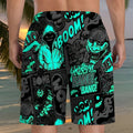 Summer New Style Men's Shorts with 3D Letter Pattern | SAMAG
