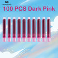 500/12 PCS JINHAO 12 Colors 3.4mm Non carbon Fountain Pen Ink Universal Sac Cartridges Refills School Office Supplies Stationery