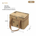 30L/42L/56L Insulated Waterproof Tactical Camping Bag Foldable Outdoor Picnic Tableware Storage Box Large Capacity Field Cookwar