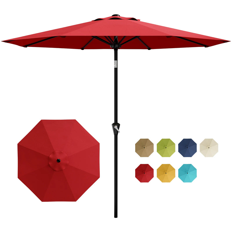 9FT Patio Market Umbrella, UPF 50+ UV Protection Outdoor | SAMAG