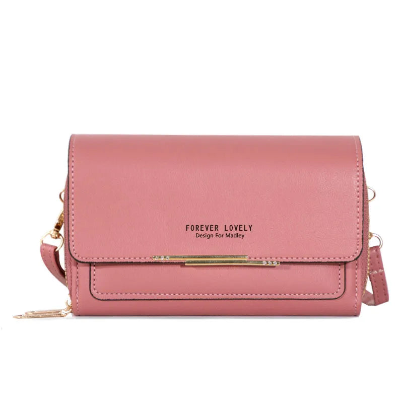 New Women Pu Leather Handbags Female Multifunctional Large Capacity Shoulder Bags Fashion Crossbody Bags For Ladies Phone Purse