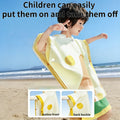 1Pc Children's Bath Towel, Soft and Skin-Friendly Children's Bathrobe, Colorful Cartoon Children's Hooded Bath Towel, Lightweight and Absorbent - Portable - Foldable Cartoon Multifunctional Children's Beach Towel, Essential f