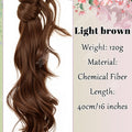 XIYUE Chinese Style Claw Clip Ponytail Braid Wig for Women, Elegant Updo, Natural Synthetic Hair Extension