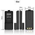 2PCS Baofeng BL-5 Battery UV-5R Battery 3800mAh 7.4V Type-C Charging for UV-5R UV-5RE Walkie Talkie Accessories