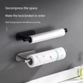 Stainless Steel Silver / Black Paper Towel Wipe Hanging Rack Can Store Cling Film Roll For The Kitchen - View 5 | SAMAG