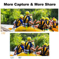 Regaton Action Camera 4K 30FPS 24MP WiFi 170° Wide Angle Len Dual Screen Display Video Camera 30M Underwater Waterproof Camera
