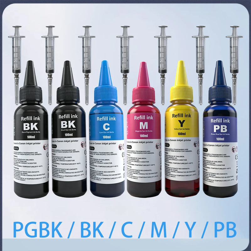 PGI-580 PGI-580XXL CLI-581 CLI-581XXL Refill Ink Refill Ink Kit For Canon PIXMA TS6150 TS6250 TS6350 TS8250 TS9150 Printer Ink
