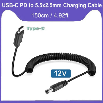 USB C to DC 5.5mm x 2.5mm Power Cord, Type C PD Input | SAMAG