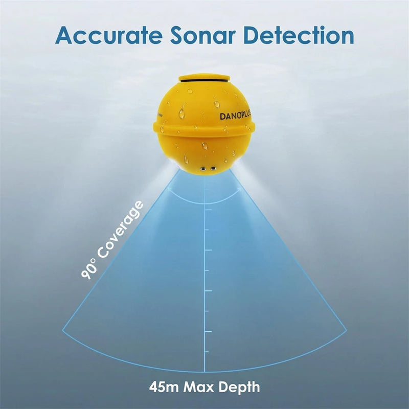 Portable Wireless Fish Finder Color LCD Sonar Sensor 200m - View 6 | SAMAG