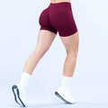 Vision Shorts 4.5'' Crossover Waist Seamless Yoga Shorts Hip Lifting Women Workout Gym Shorts Fitness Scrunch Bum Sports Shorts