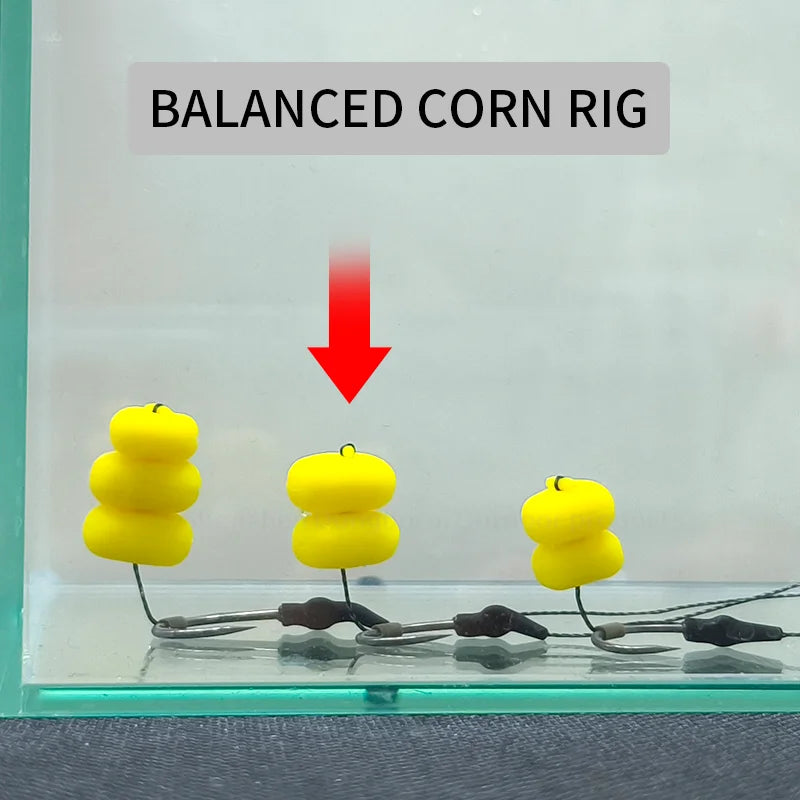 2 packs= Carp Fishing Rig with Corn Balanced Ready Tied | SAMAG