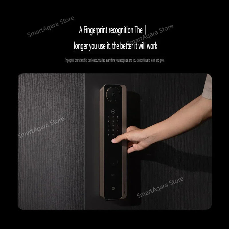 Xiaomi Smart Door Lock M30 PRO Face Recognition Palmar Vein Unlock AI Dual Lens Cat Eye Visual Screen For Elderly&Children