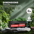 Dumfume 24V 100Ah LiFePO4 Lithium Iron Phosphate Battery 100A BMS 2560Wh Energy RV Camping Solar Off-grid Systems Home Storage