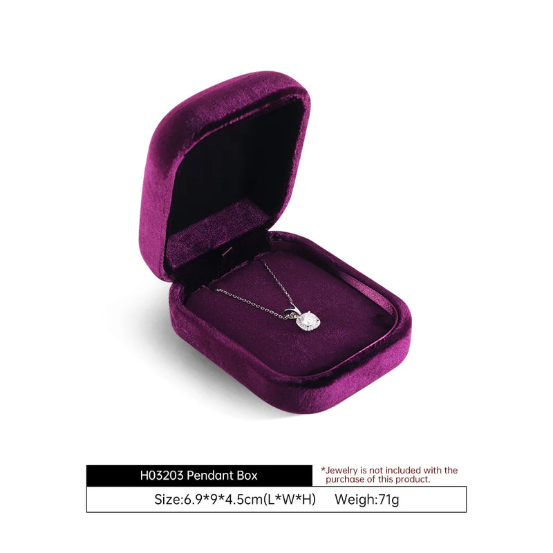 Yinbeini Wedding Ring Box Velvet Jewelry Box Collection Bracelet Necklace Pendant Storage Case Jewelry Display Organizer H030