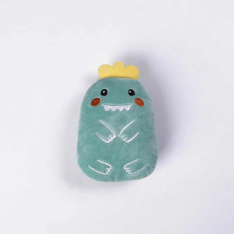 Cat toys pet plush toys self-excited toys to relieve tooth grinding cartoon animal bite-resistant plush toy supplies
