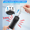 130dB Panic Alarm Keychain Portable Self Defense Emergency Scream Alert Anti-Wolf Safety Alarm For Women Teen Girls Children