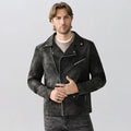 Men PU Leather Jacket Faux Fur Fashion British Thickened Plush Autumn Winter Warm Leather Jackets High-End Business Leather Coat