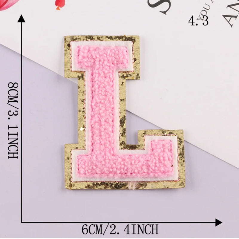On Clothing Towel English Alphabet Decoration DIY Applique Accessories Patches Clothing Badges Clothes Embroidery Appliques