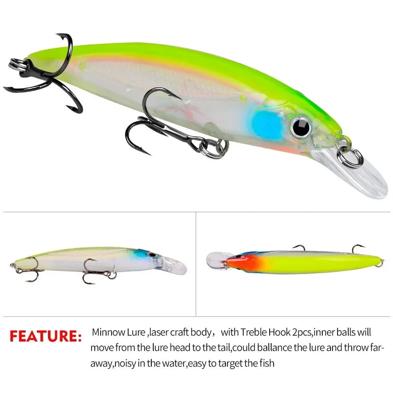 Bait Minnow 7g 14g 40g Luminous Bionic Fake Plastic Hard | SAMAG