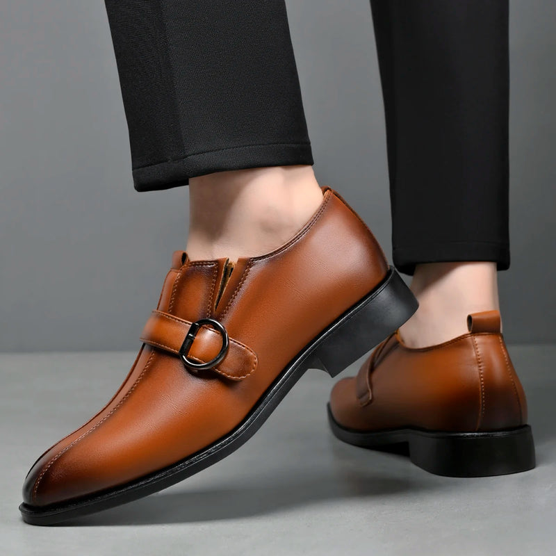 Italian Mens Dress Oxford Shoes Fashion Business Wedding Party Designer Shoes Evening Casual Leather Oxford Shoes Office Flats