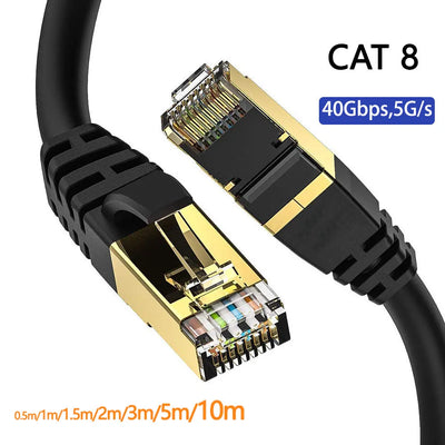 Cat 8 Ethernet Round Cable LAN Network Cat8 Rj45 Speed | SAMAG