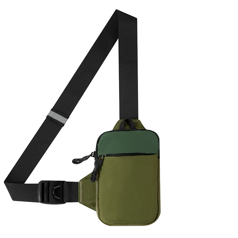 Mini Nylon Crossbody Bag for Men And Women Mobile Chest Pack Fashionable And Versatile Small Shoulder Bag canvas bag