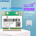 WiFi 6E 5374Mbps Mini PCI - E Card AX210 BT 5.3 Tri Band 2.4G/5G/6Ghz 802.11AX Wireless Network For Desktop/Laptop | SAMAG