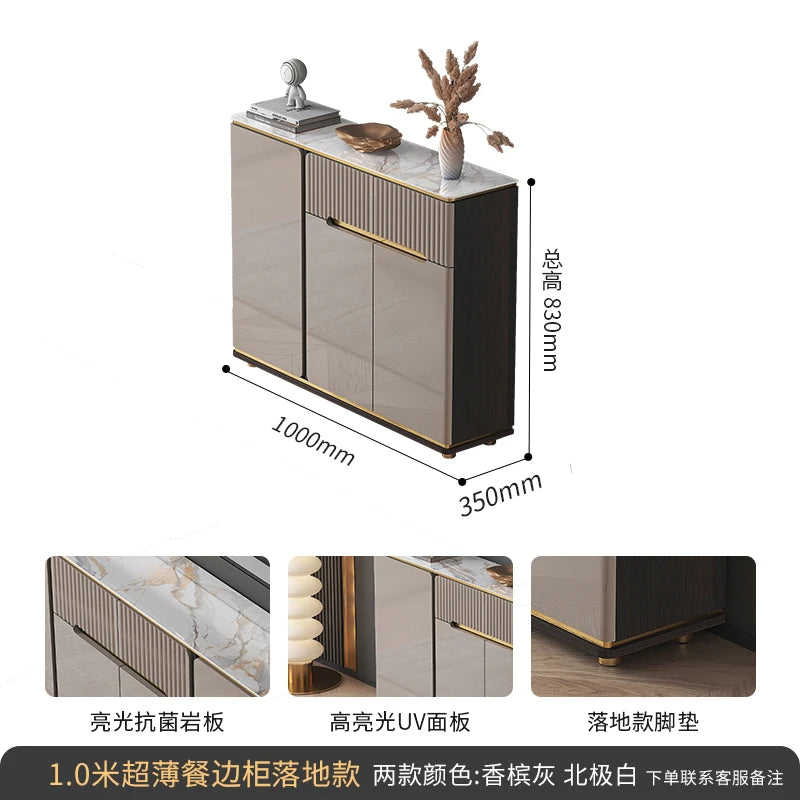 Water Proof Design Storage Cabinet Narrow Standing Kitchen Sideboard Cabinet Drawers Entryway Meuble De Rangements Decoration