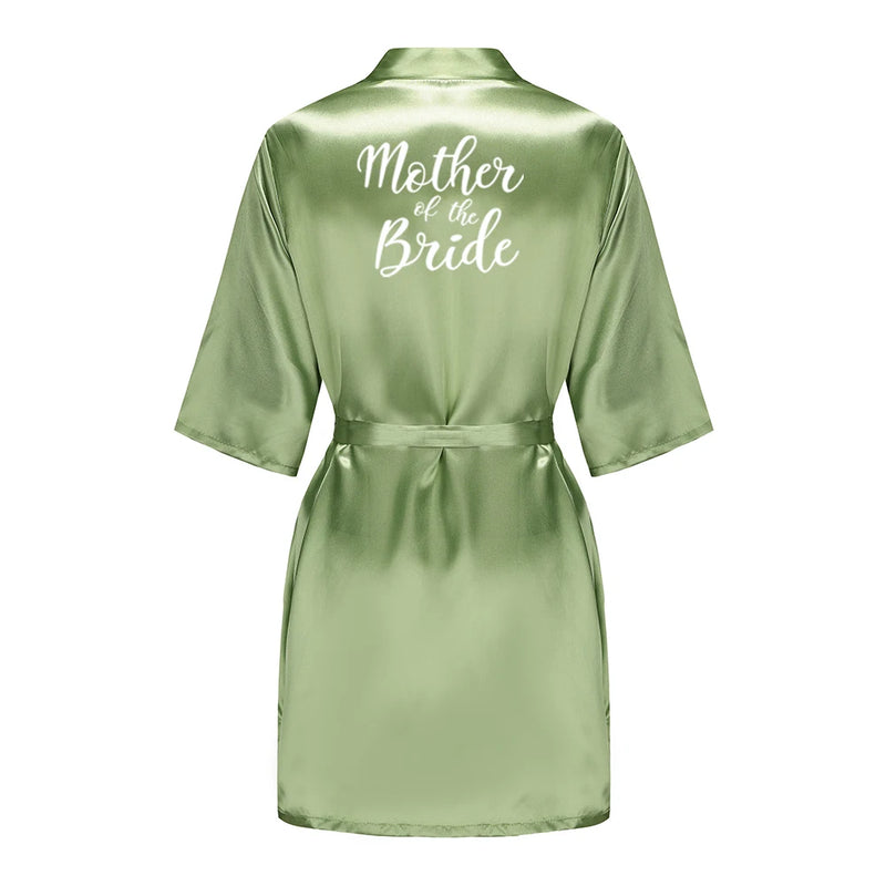 Satin Silk Robes Plus Size Wedding Bathrobe Bride | SAMAG