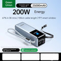 2026 NEW Ugreen PB728 200W 25000MAH Portable Power Bank With Screen And 65cm Data cable Cell Phone Power Bank PC+ABS Laptop PC