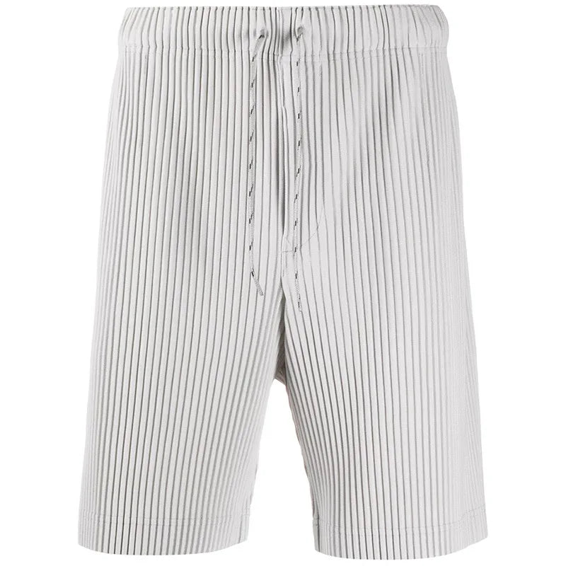 ISSEY Arrival Japan Miyake Pleated Shorts Draped - View 7 | SAMAG