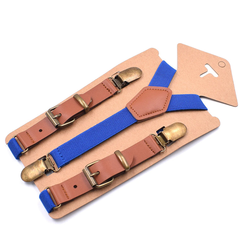 Suspenders for Boys Girls 2cm Y - back 3 Clips Adjustable Elastic Trouser Braces Belt for Kids Fashion - Visuel 11 | SAMAG