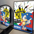 Sonic the Hedgehog HD Poster Art  Waterproof Wall Sticker for Home Living Room Bedroom Aesthetic Decoration