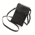 Simple Women's Shoulder Bag With 3-Layer Zipper Soft Leather Crossbody bag Mini Small Bag Wallet With Multiple Compartments Larg