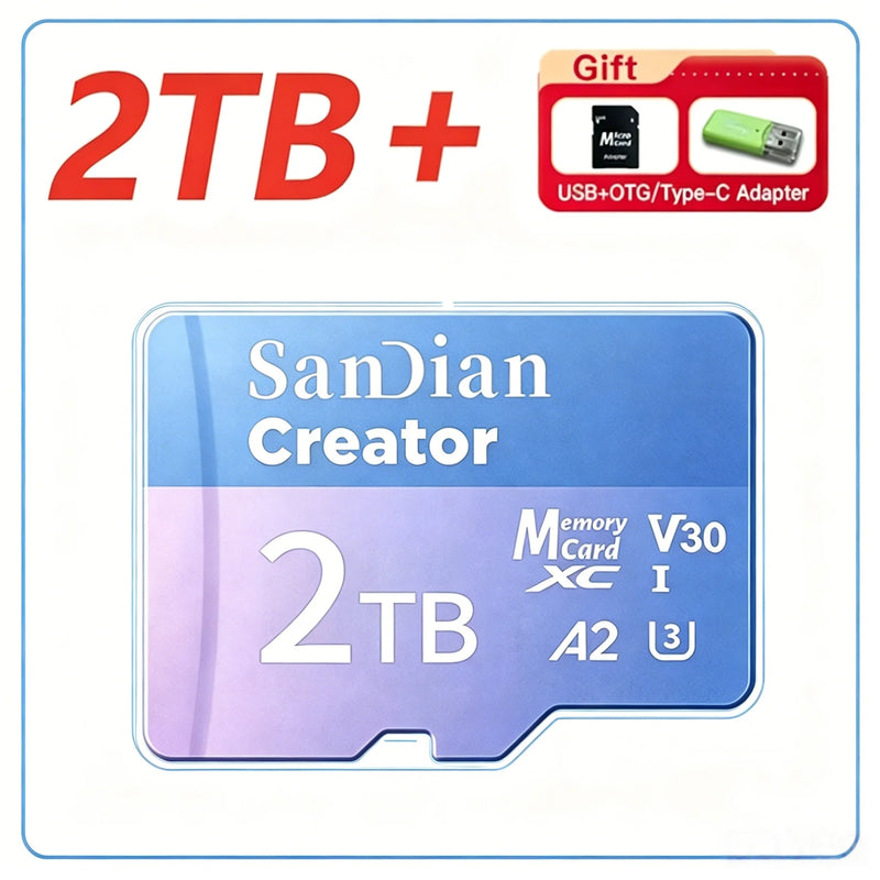 2026 New Class 10 High Speed Micro TF SD Memory Card Multi Capacities Storage For Camera Drone Dash Cam Smartphone