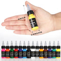 15ml 14colors Tattoo Ink Pigment with box Body Art Tattoo Kits Professional Beauty Paints Makeup Tattoo Supplies Semi-permanent