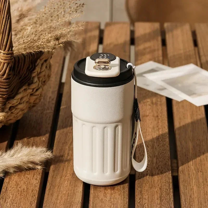 Stainless Steel Vacuum Insulated Water Bottle Thermos Mug for Hot & Cold Drinks, Portable Thermal Flask for Home Office Travel