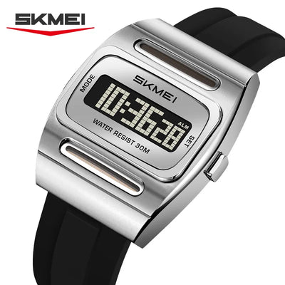2563 Solar Power Casual Digital Sport's Watches Silicone Strap Led Waterproof Electronic Alarm Clock Gift | SAMAG