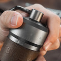 HiBREW Manual Coffee Grinder Aluminum Conical Burr Capacity 22g Hand Coffee Grinder with 11 Levels Adjustable Setting Pour Over