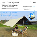 Black Coating Tarp Block 99% UV Ourdoor Camping | SAMAG