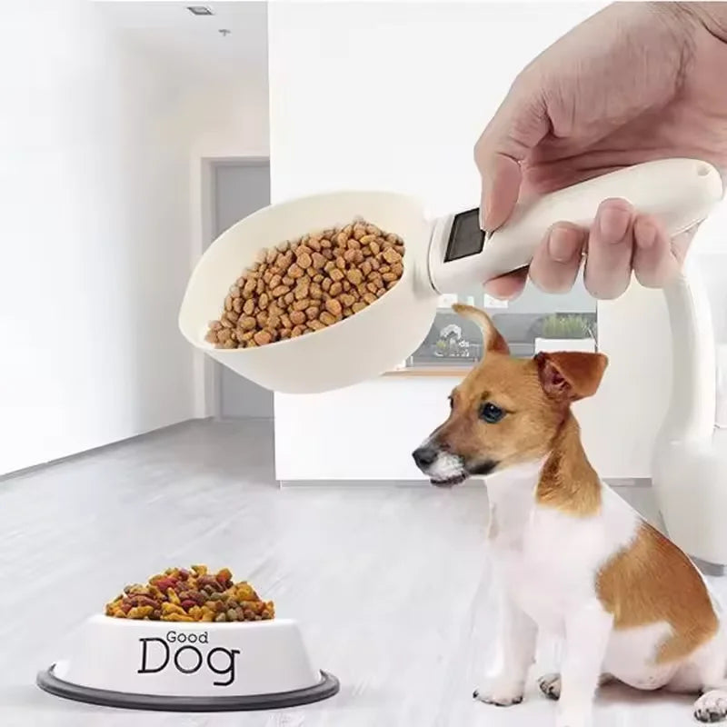 Household pet electronic measuring spoon scale 800g handle spoon scale nutrition scale mini complementary dog food feeding scale