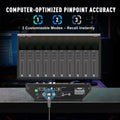 Fuluode 8-Channel Bluetooth Audio Mixer 4-Band EQ  Portable Sound Mixing Console USB Interface Live Recording Studio Karaoke